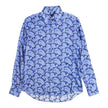 Etro Blue Paisley Shirt Size 39
