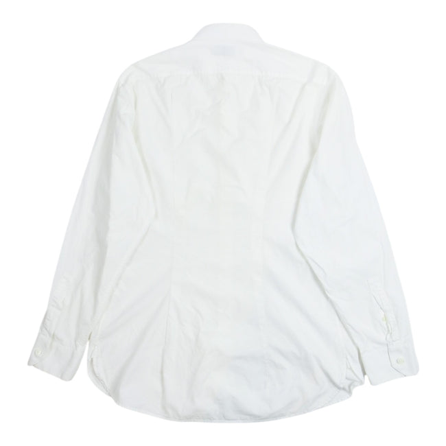 Saint Laurent White Mandarin Collar Shirt Size 16