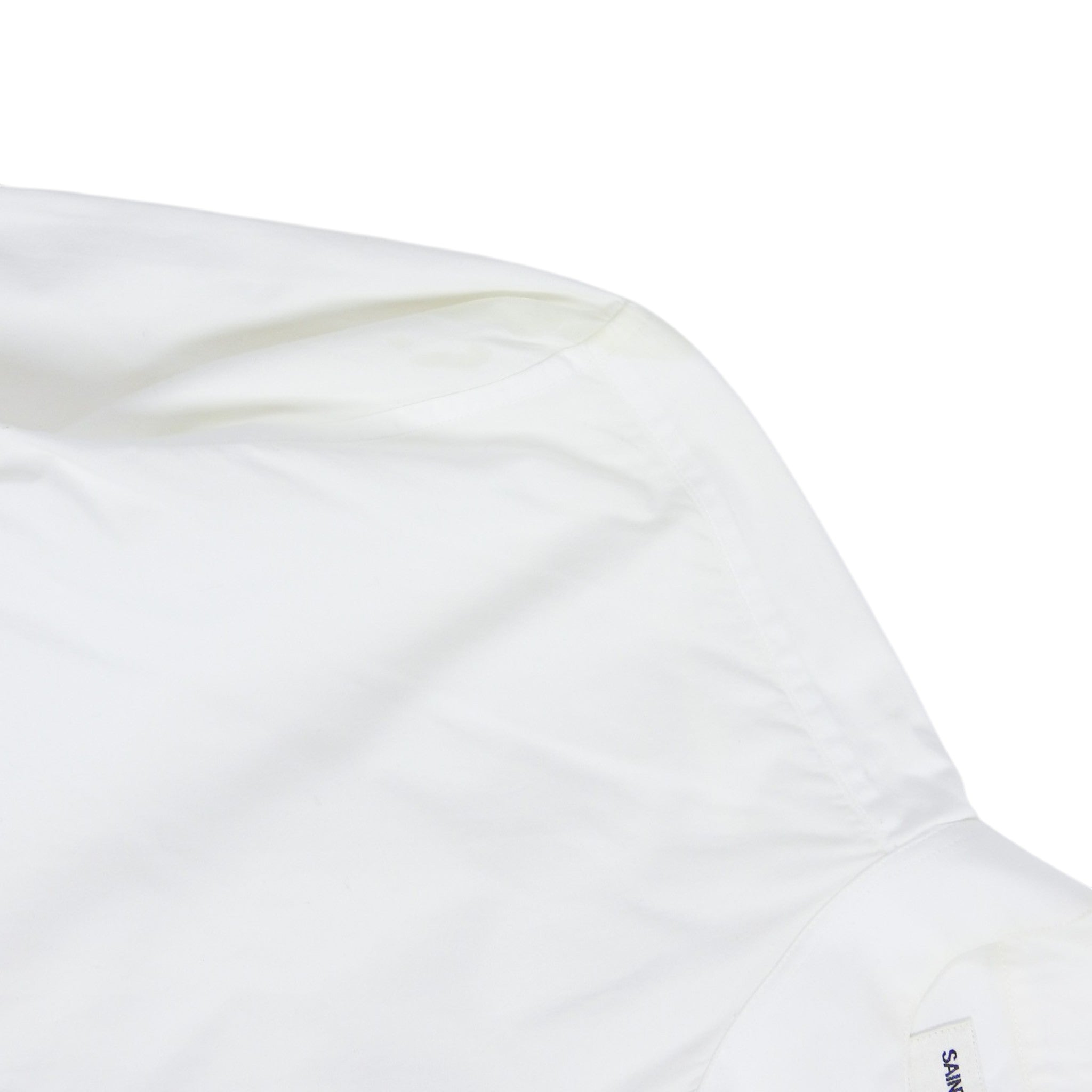 Saint Laurent White Mandarin Collar Shirt Size 16