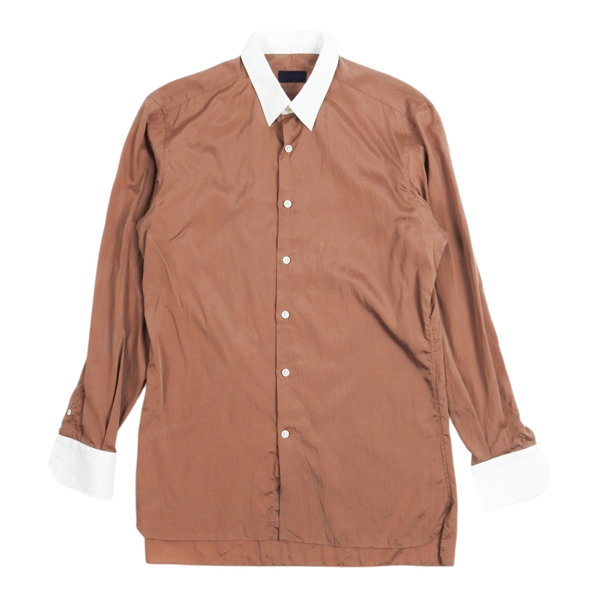 Lanvin Contrast Collar Shirt Size 15.5