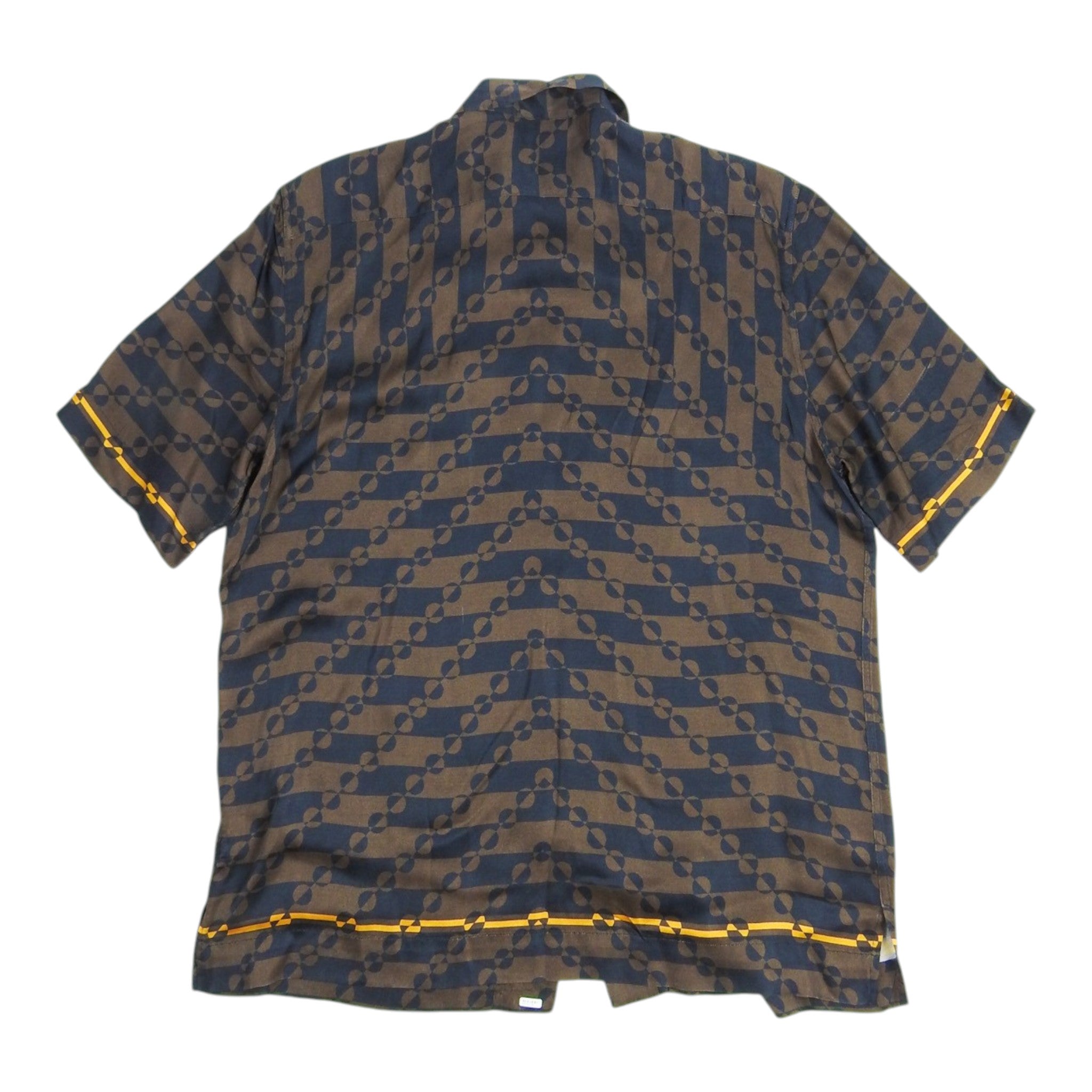 Dries Van Noten Patterned SS Silk Shirt Size 52