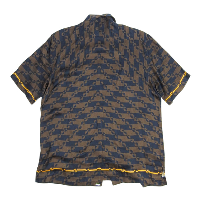 Dries Van Noten Patterned SS Silk Shirt Size 52