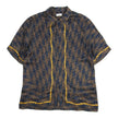 Dries Van Noten Patterned SS Silk Shirt Size 52
