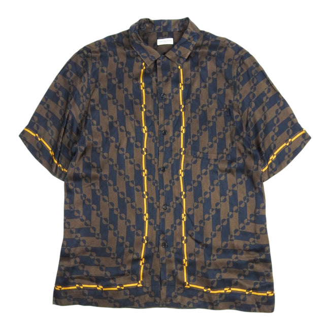 Dries Van Noten Patterned SS Silk Shirt Size 52