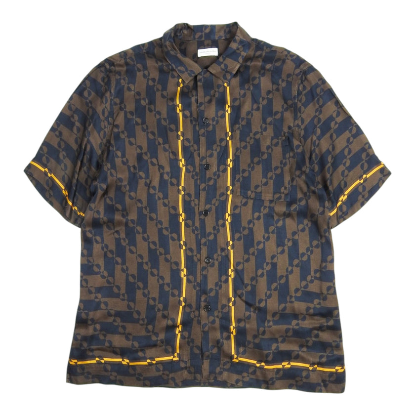 Dries Van Noten Patterned SS Silk Shirt Size 52