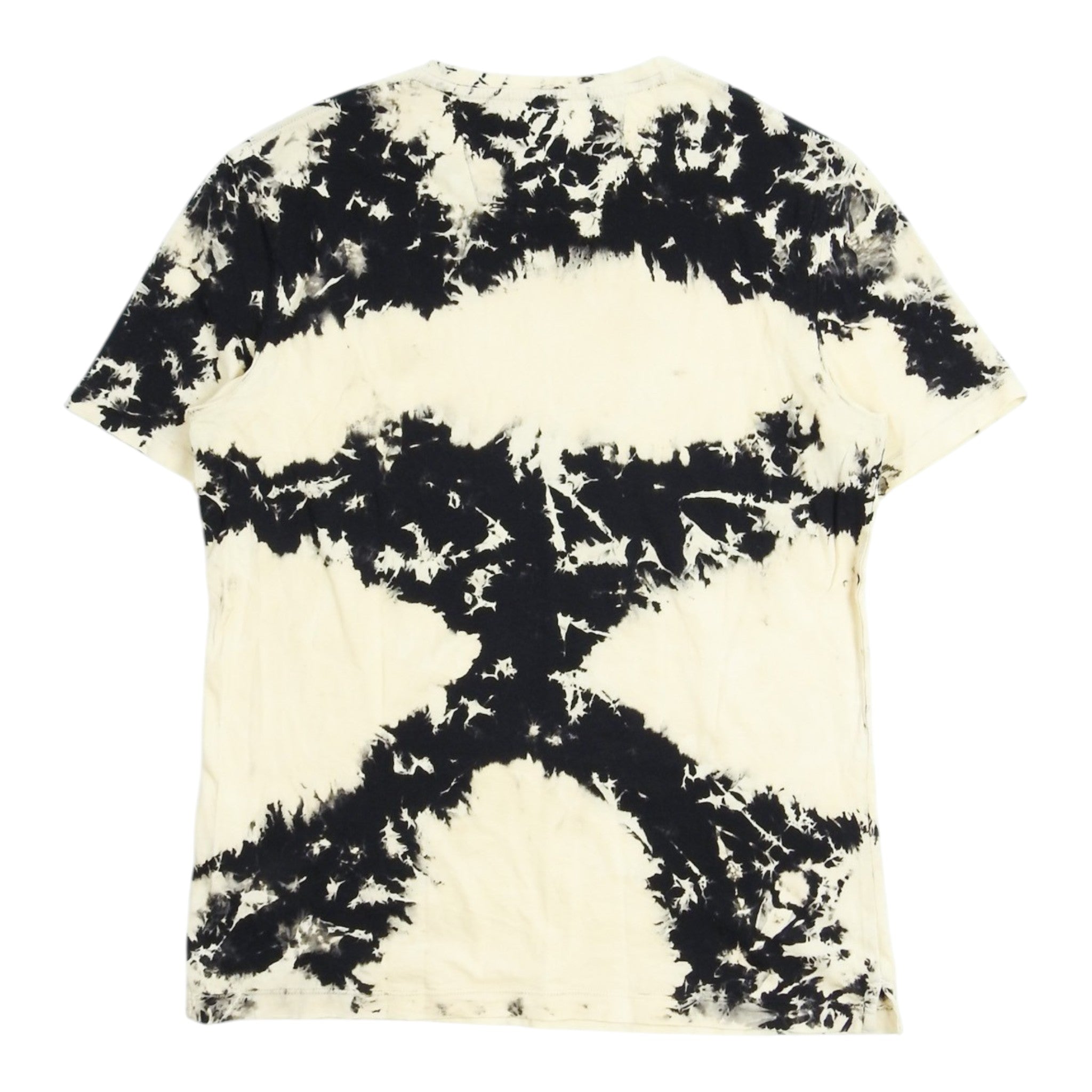 John Varvatos Cream and Black T-Shirt Size Small
