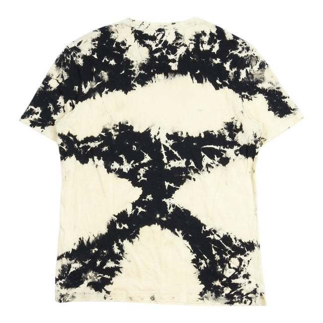 John Varvatos Cream and Black T-Shirt Size Small