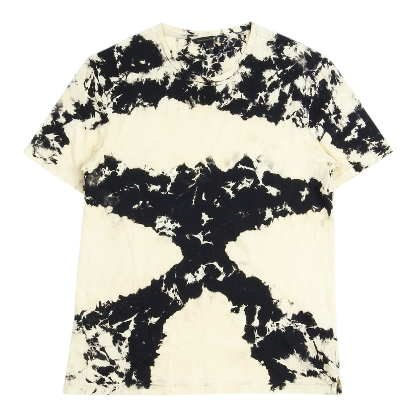 John Varvatos Cream and Black T-Shirt Size Small