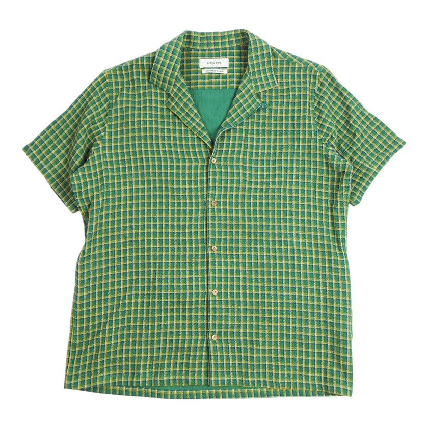 Kestin Green Check SS Shirt Size 2XL