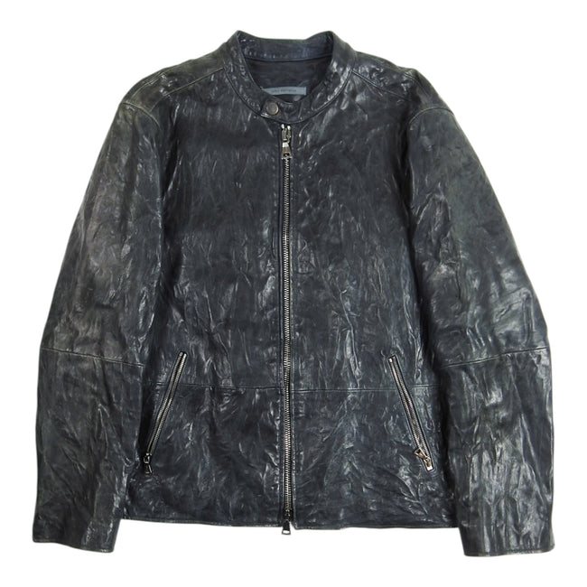 John Varvatos Leather Jacket Size 50