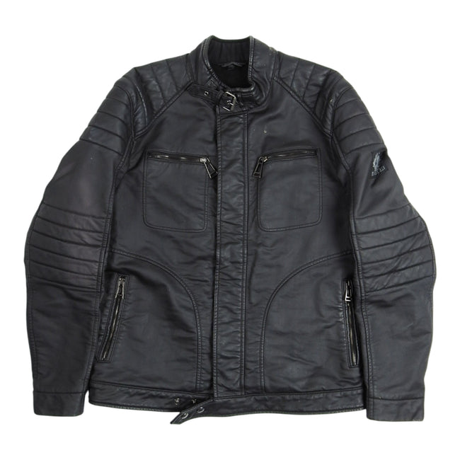Belstaff Waxed Motorcycle Jacket Size 52