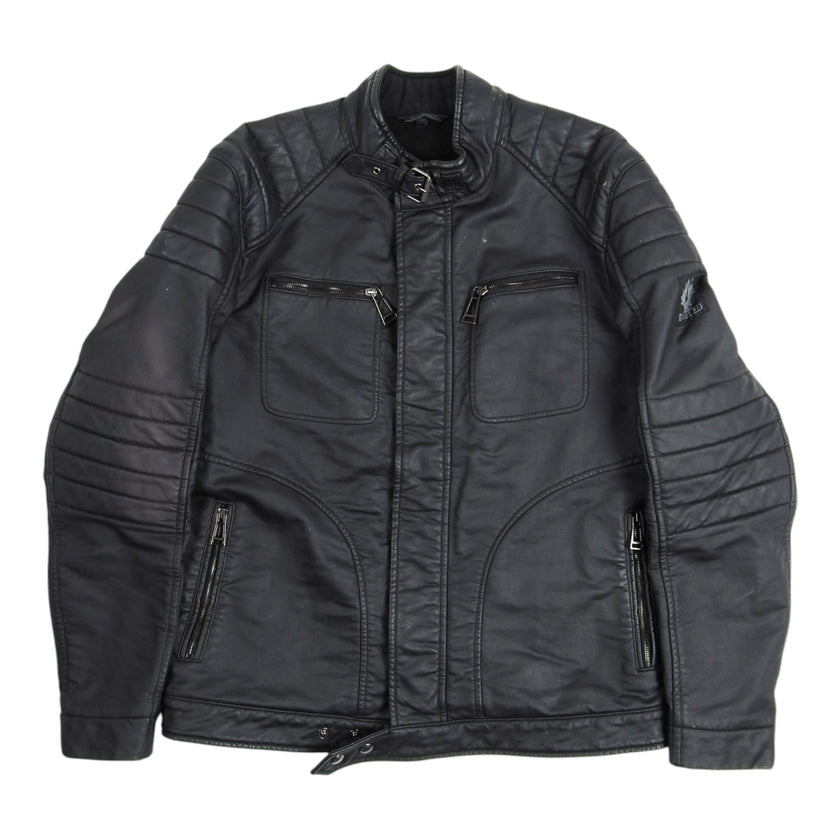Belstaff Waxed Motorcycle Jacket Size 52