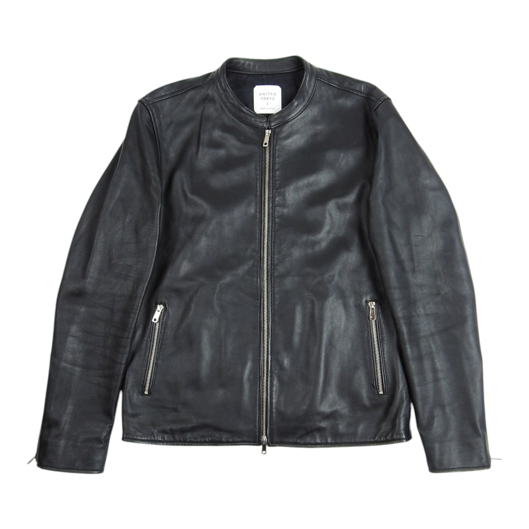 United Tokyo Leather Jacket Size 4