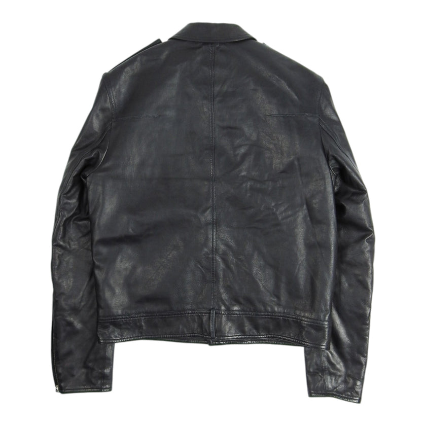 Dior Leather Moto Jacket Size 50