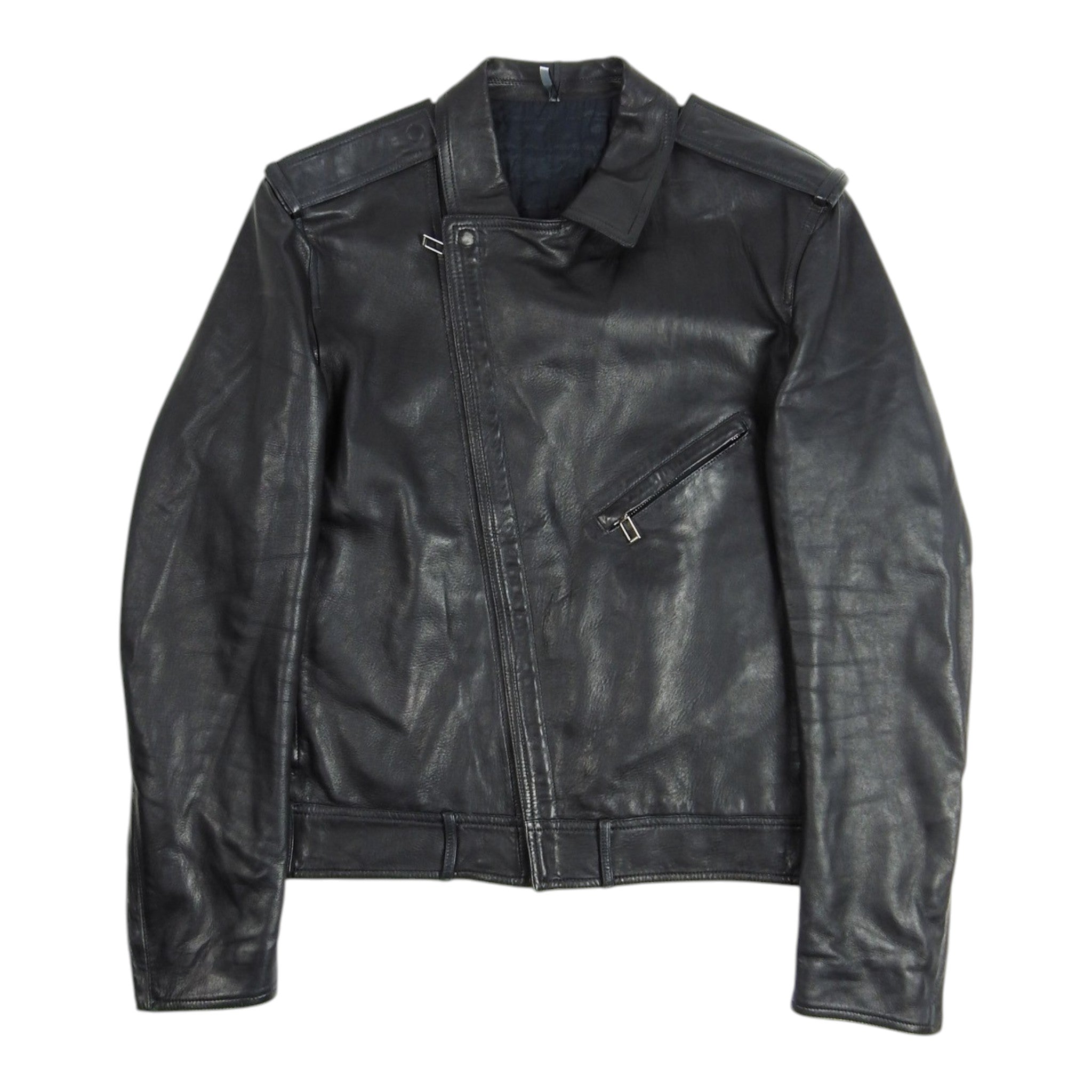 Dior Leather Moto Jacket Size 50