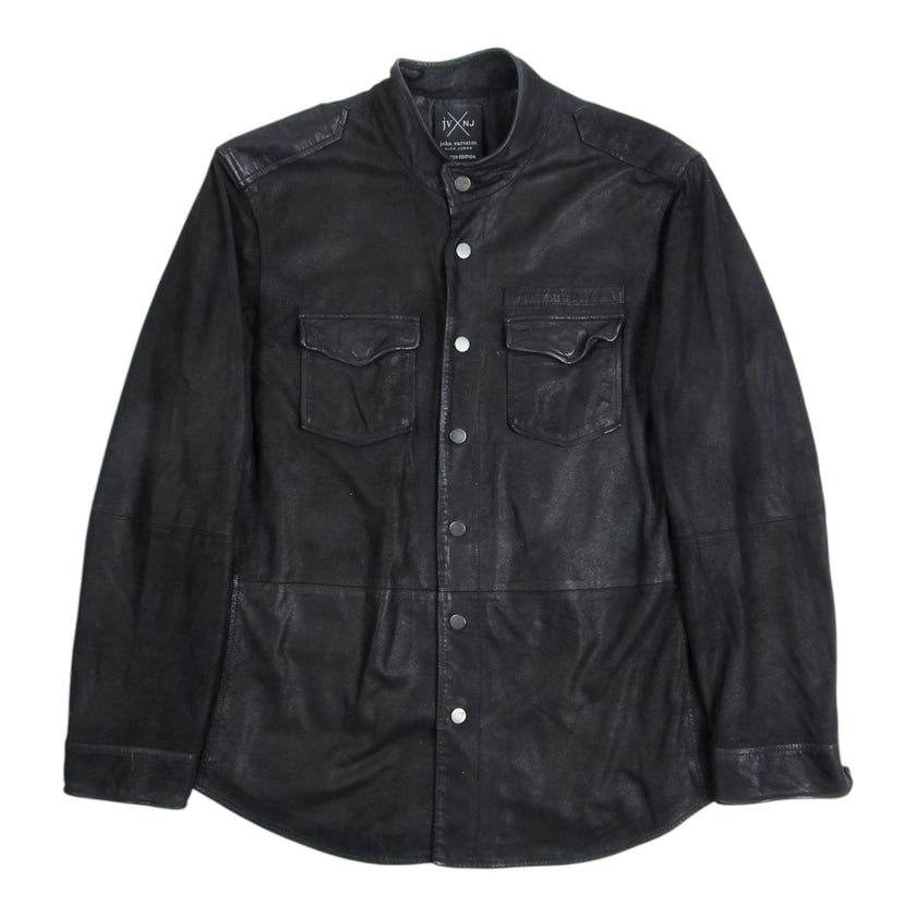 John Varvatos x Nick Jonas Leather Jacket Size 50
