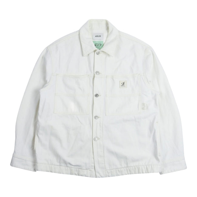 AGOLDE RSVP Gallery White Denim Jacket Size Medium