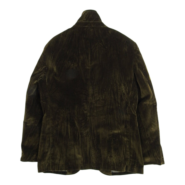 John Varvatos Brown Velour Jacket Size 50
