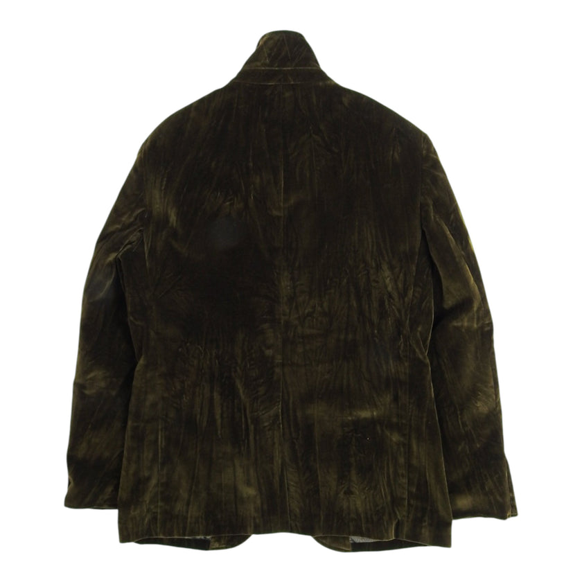 John Varvatos Brown Velour Jacket Size 50