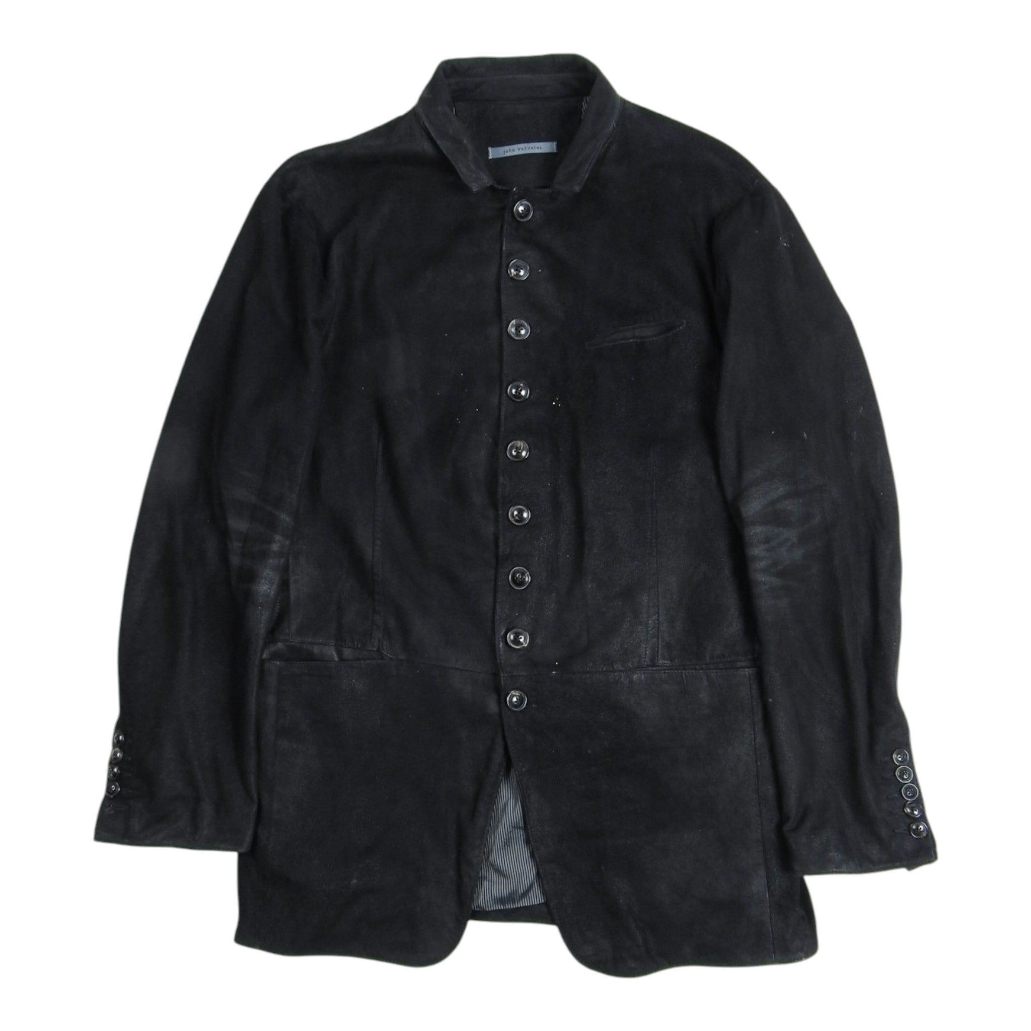 John Varvatos Suede Button Up Jacket Size Large