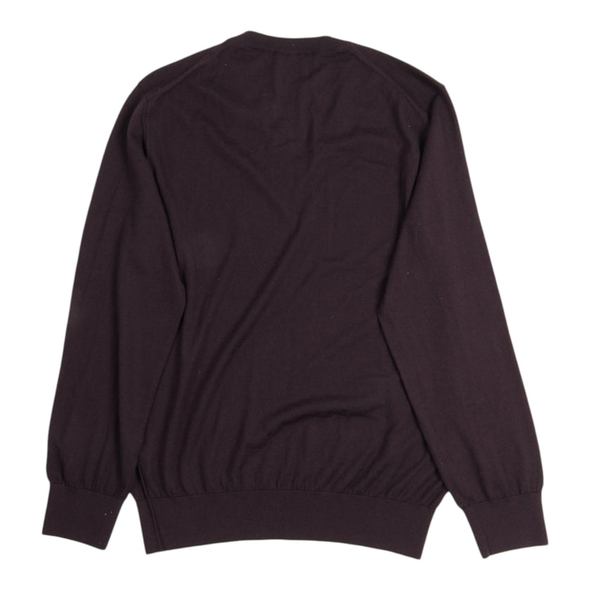 Dolce & Gabbana Maroon V Neck Sweater Size 54