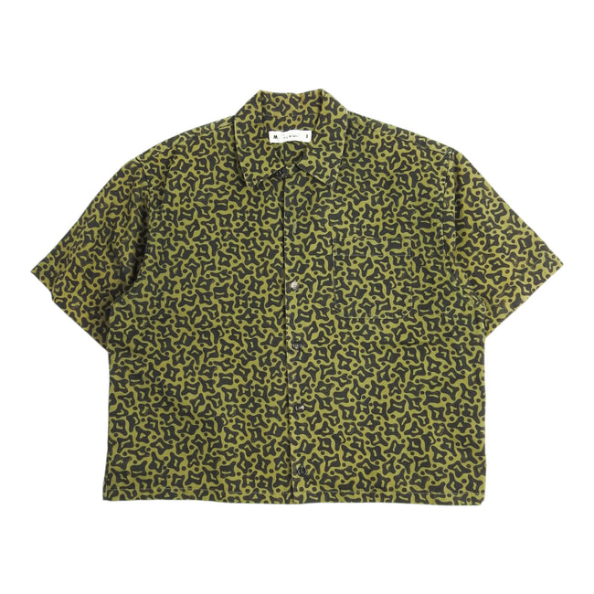 Marni SS Camo Camp Shirt Size 52