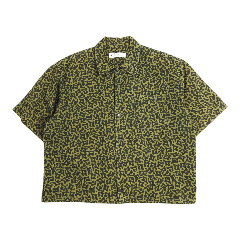 Marni SS Camo Camp Shirt Size 52