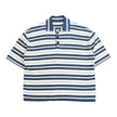 Jil Sander Striped Terrycloth SS Polo Shirt Size 52