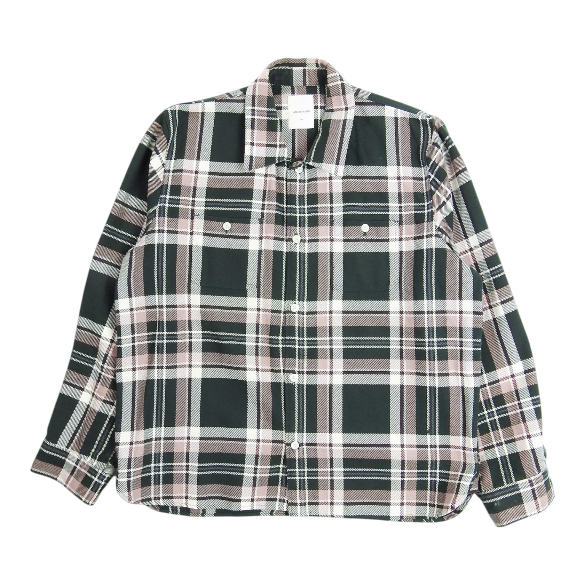 Wood Wood Flannel Shirt Size Large