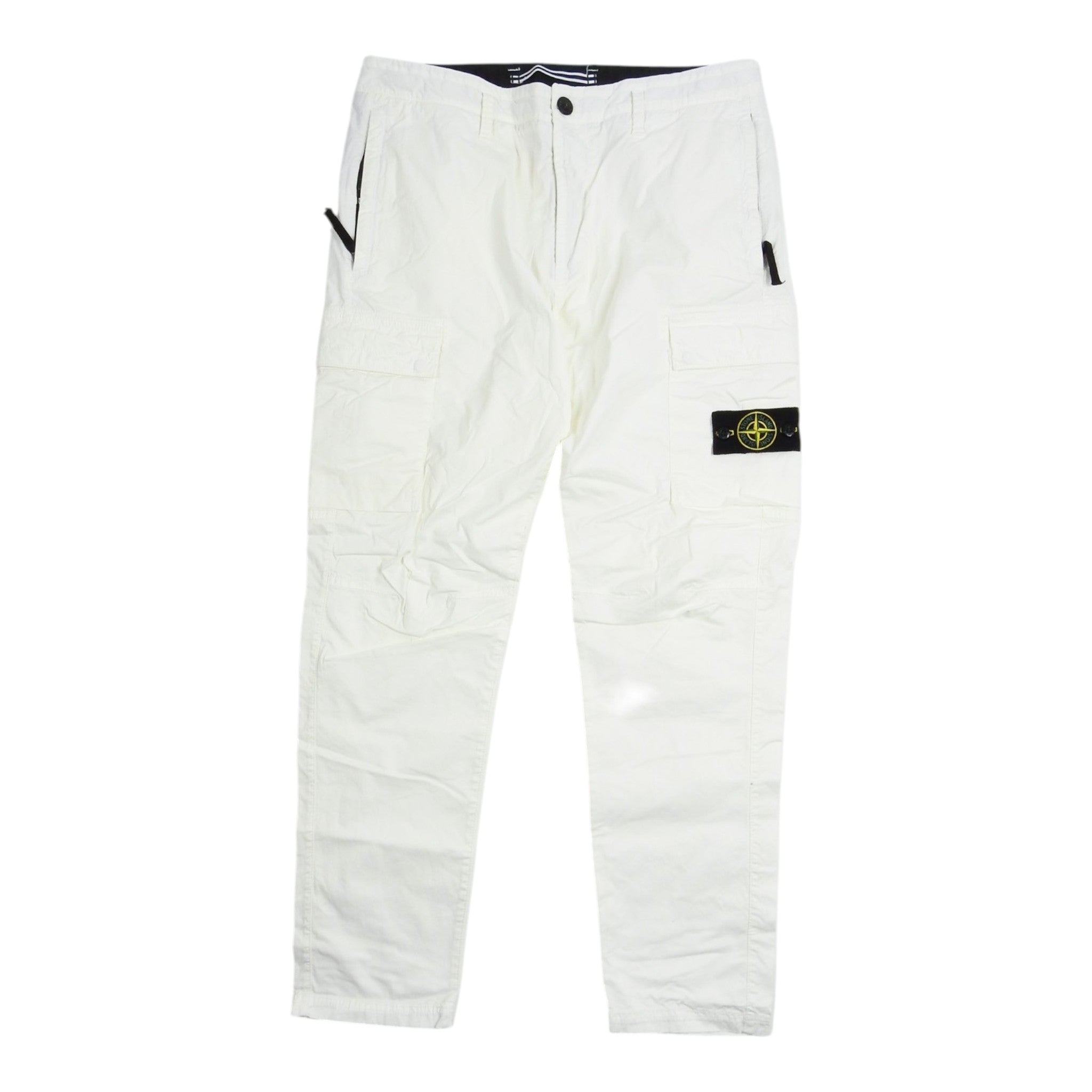 Stone Island White Cargos Size 34