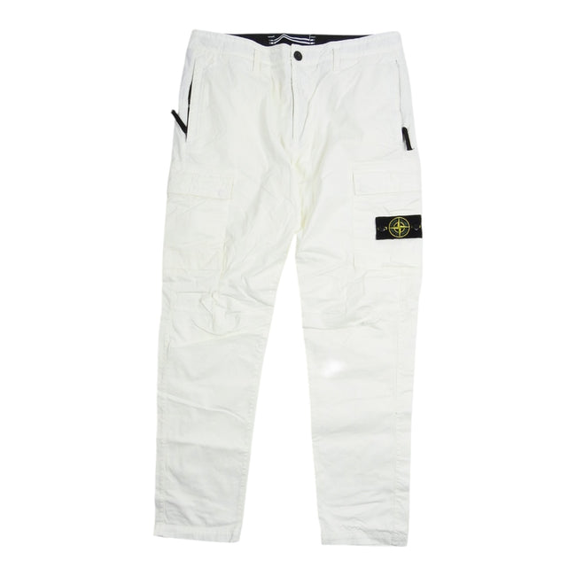 Stone Island White Cargos Size 34