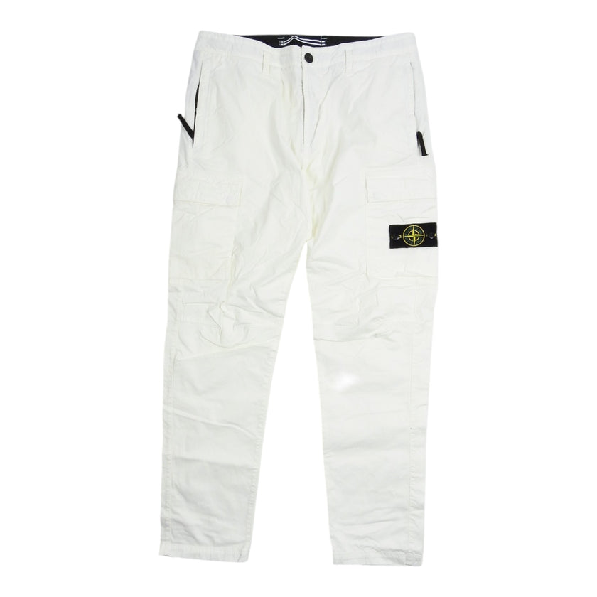 Stone Island White Cargos Size 34