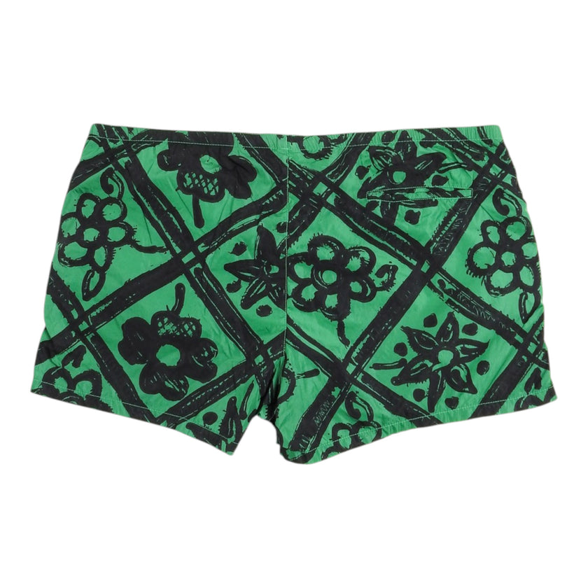 Prada Green Graphic Swim Shorts Size 52
