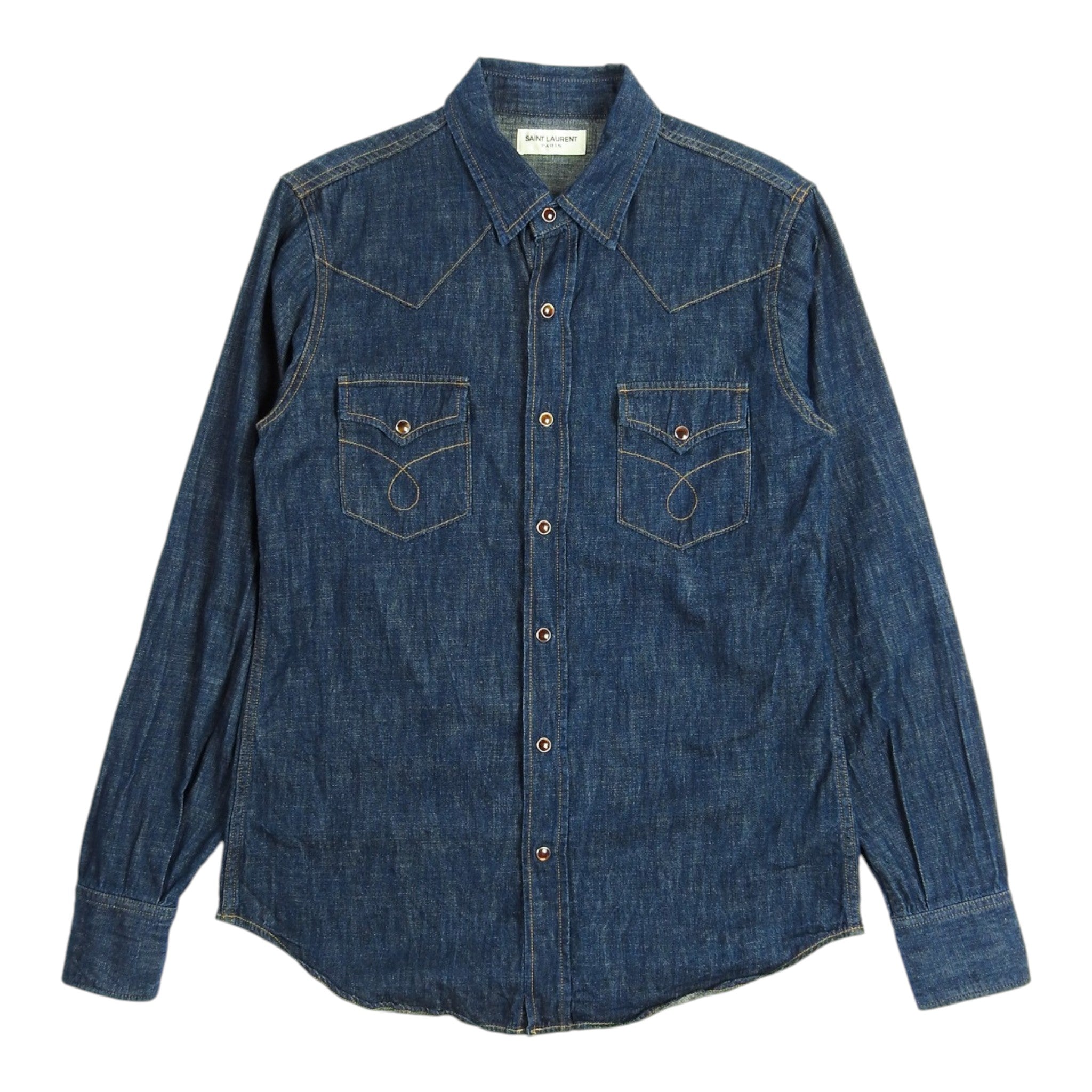 Saint Laurent Paris Denim Shirt Size Medium