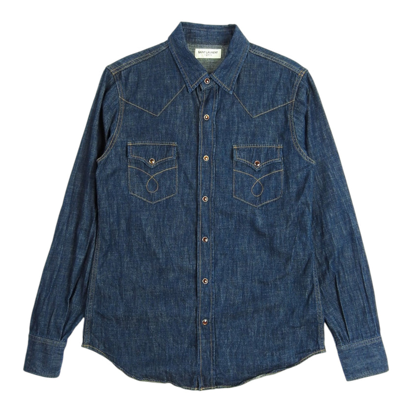 Saint Laurent Paris Denim Shirt Size Medium