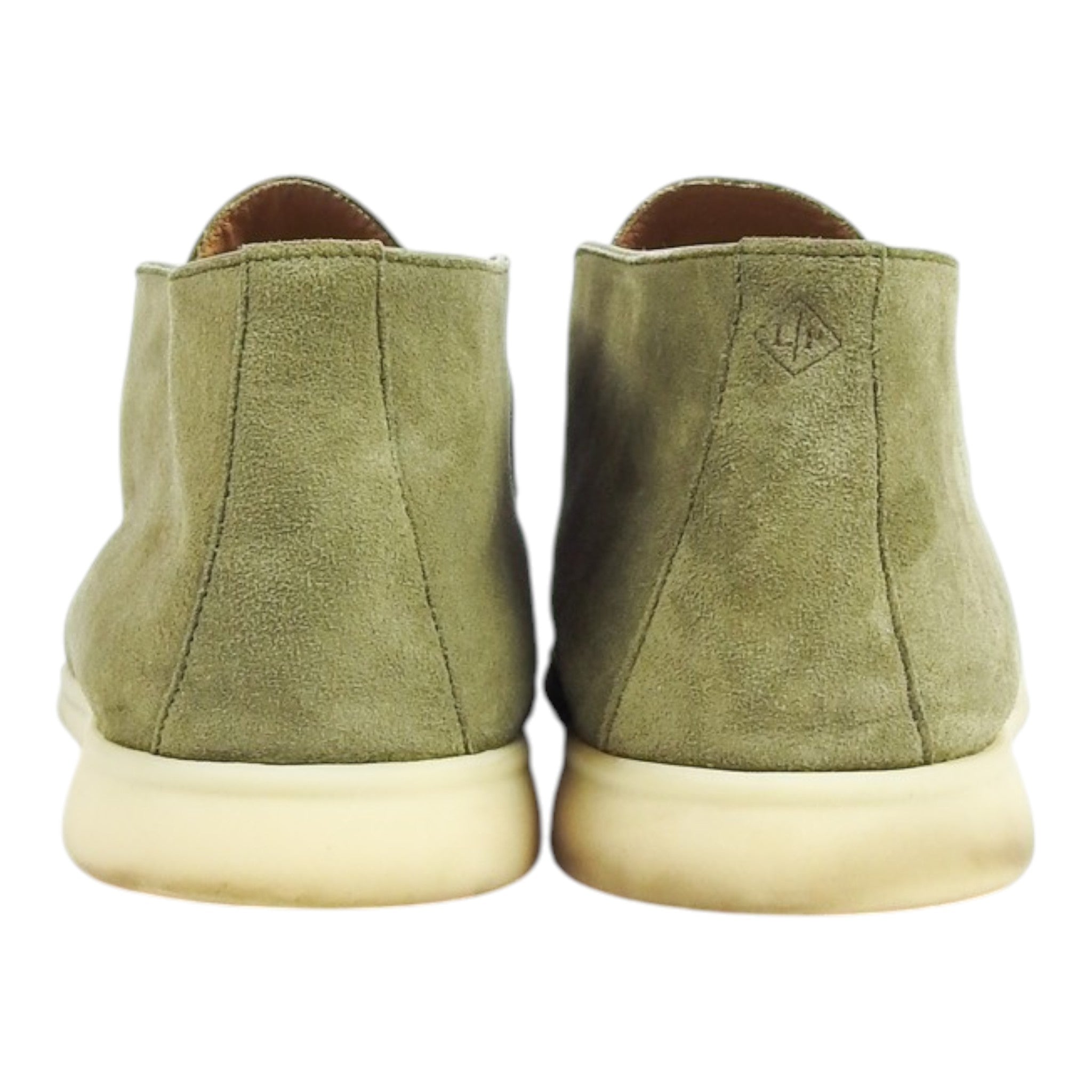 Loro Piana Summer Walk Green Suede Shoe Size 45