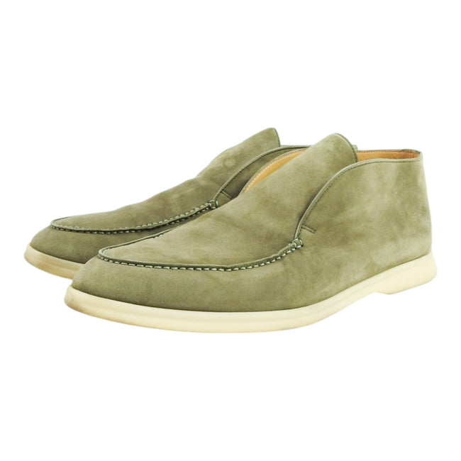 Loro Piana Summer Walk Green Suede Shoe Size 45