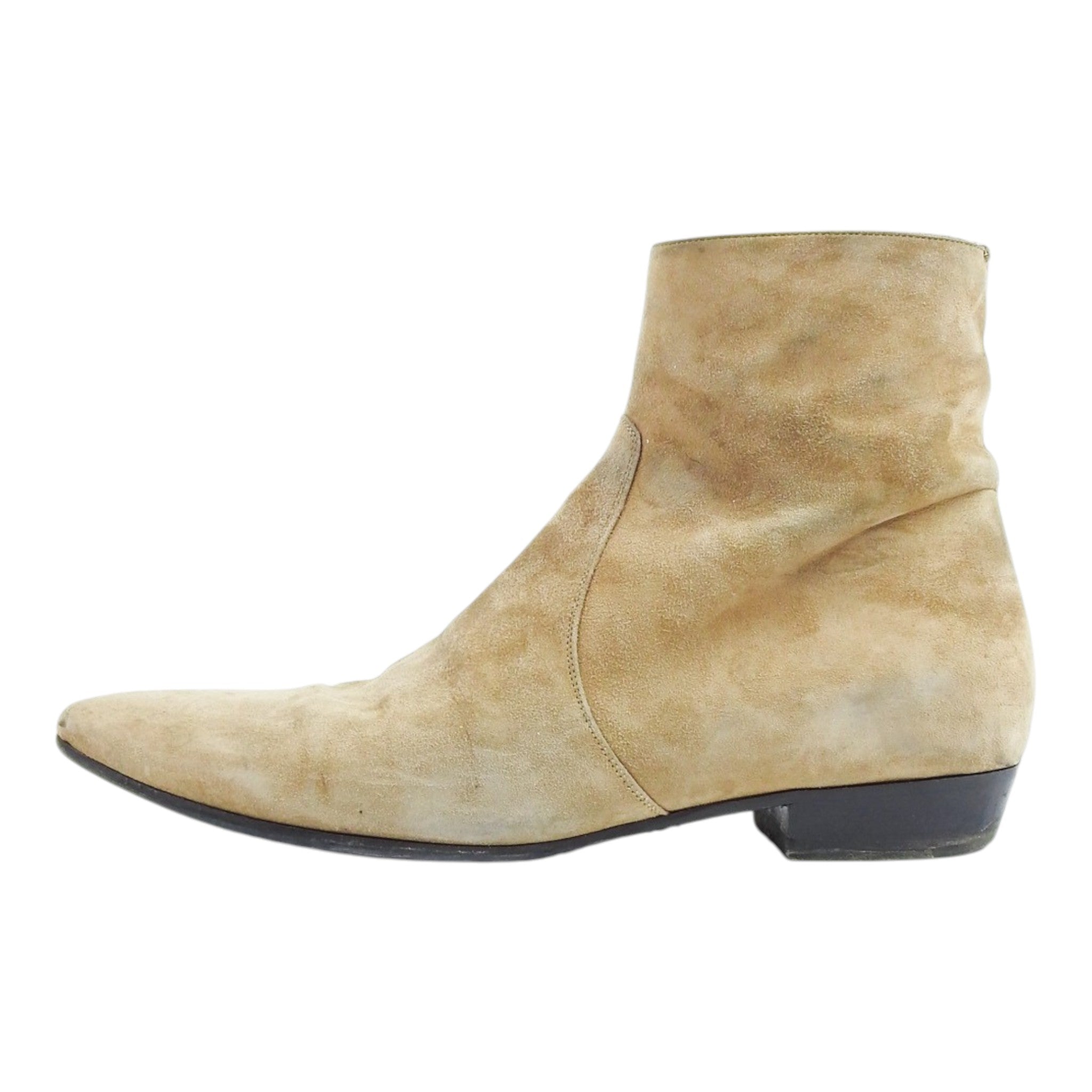 Saint Laurent Paris Suede Ankle Boots Size 44