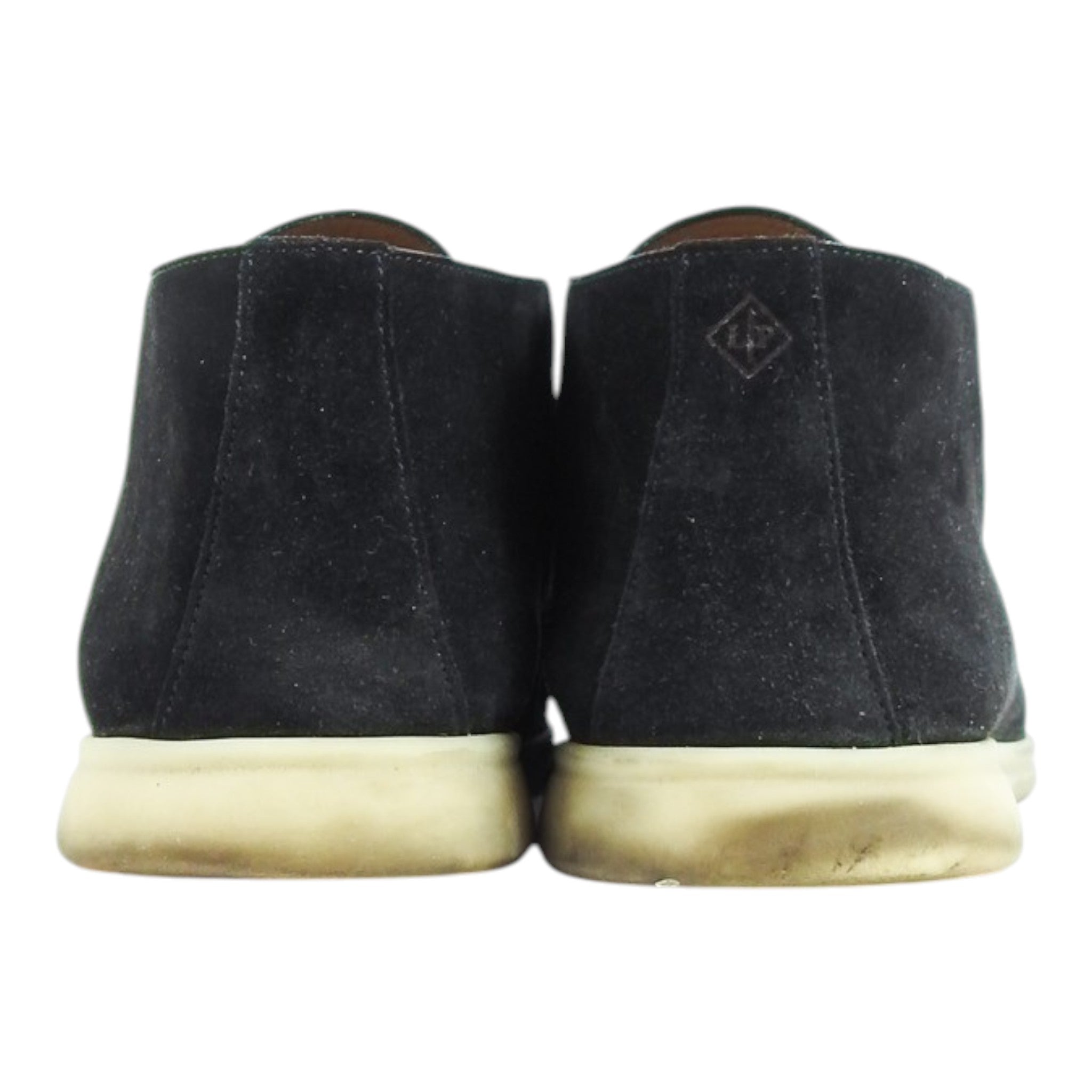 Loro Piana Summer Walk Black Suede Shoe Size 45