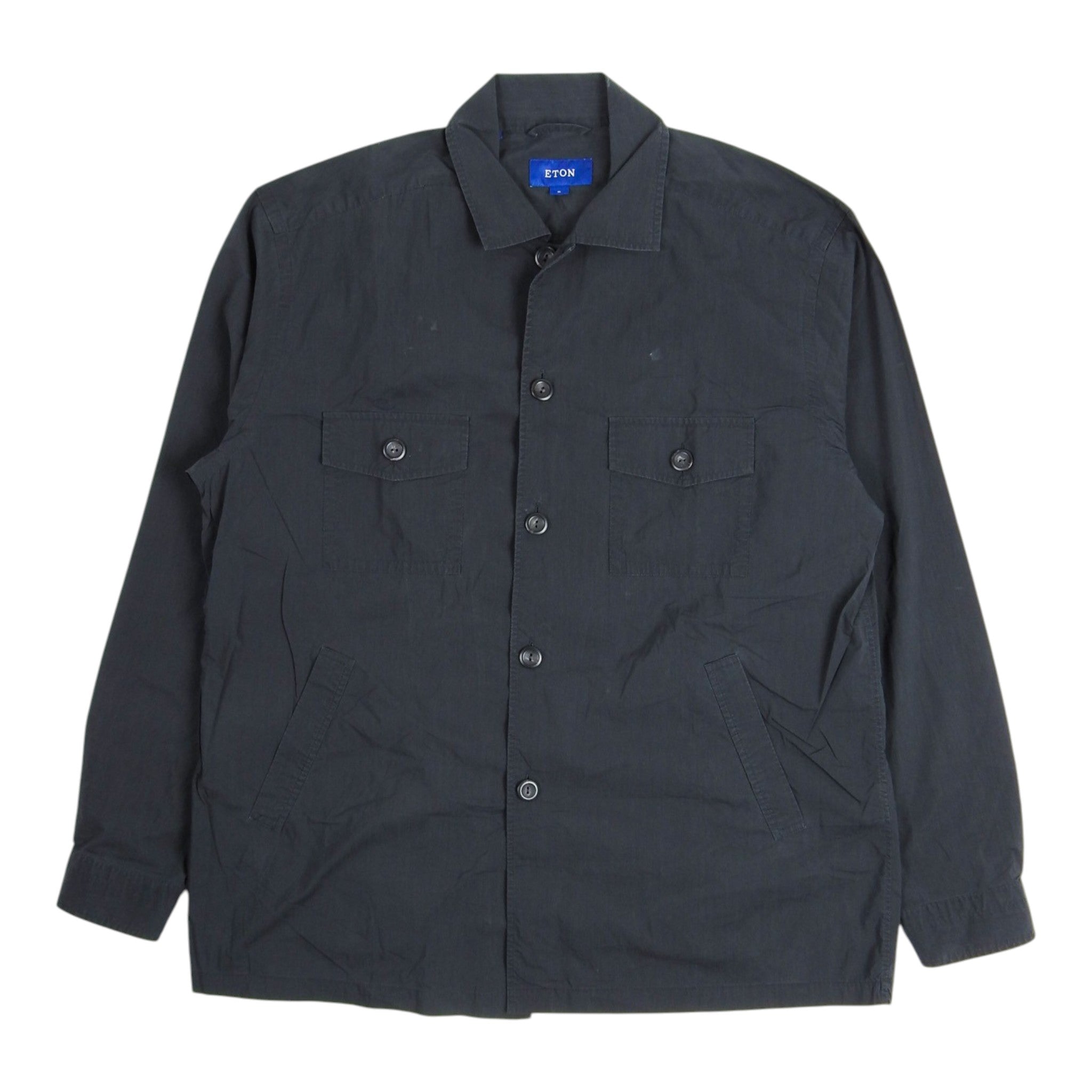Eton Black Overshirt Size XL