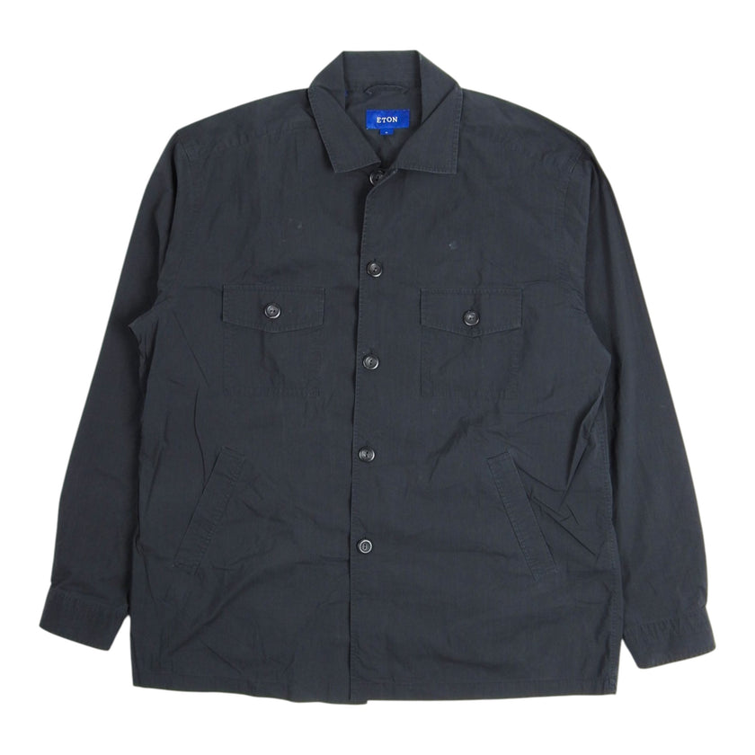 Eton Black Overshirt Size XL