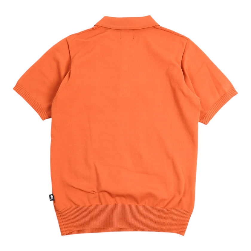 Stussy Knit SS Polo Shirt Size Small
