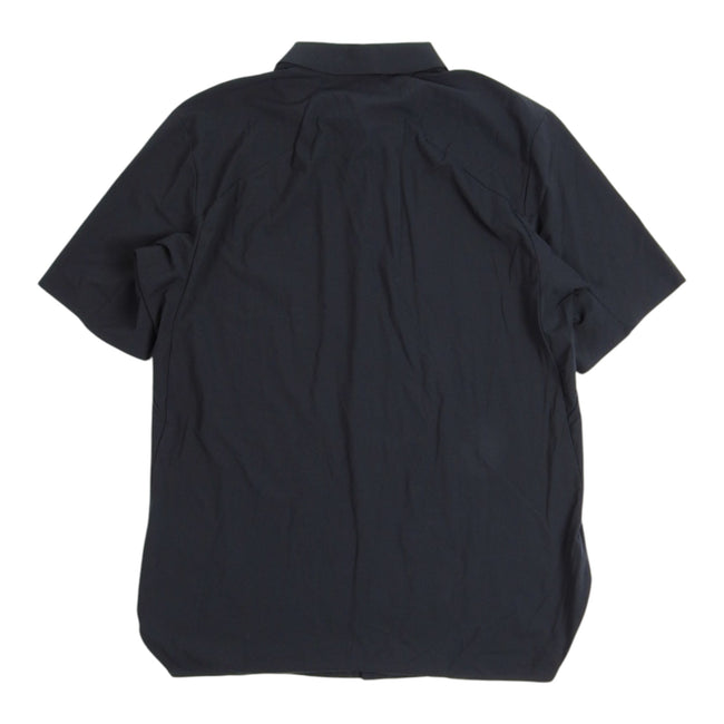 Arc'teryx Veilance Black SS Zip Shirt Size Medium