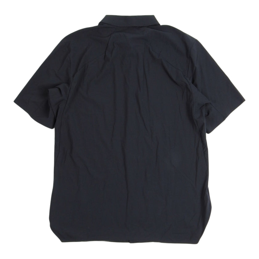 Arc'teryx Veilance Black SS Zip Shirt Size Medium