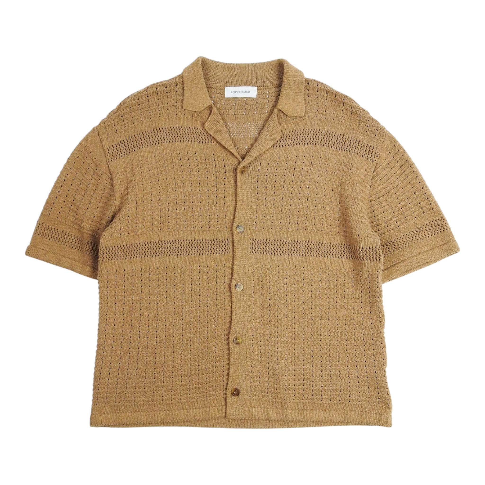 Le17Septembre Knitted SS Shirt Size 48