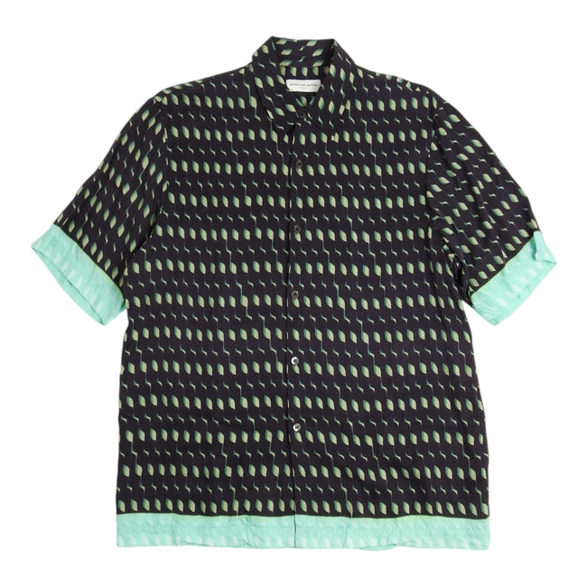 Dries Van Noten Brown/Green SS Shirt Size 48