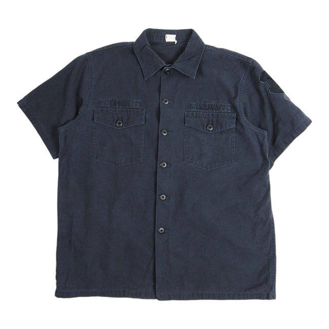 Maharishi Black Navy SS Shirt Size XL