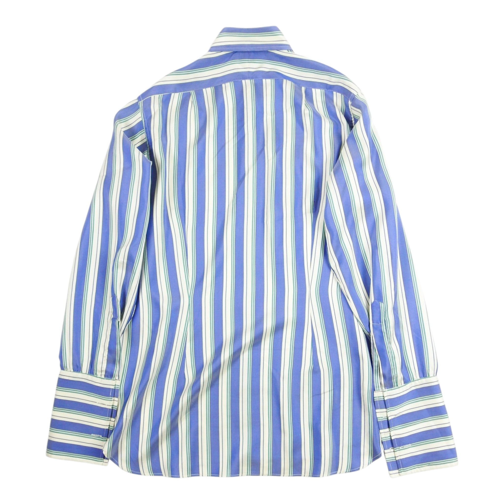 Turnbull & Asser Striped Silk Dress Shirt Size Unmarked