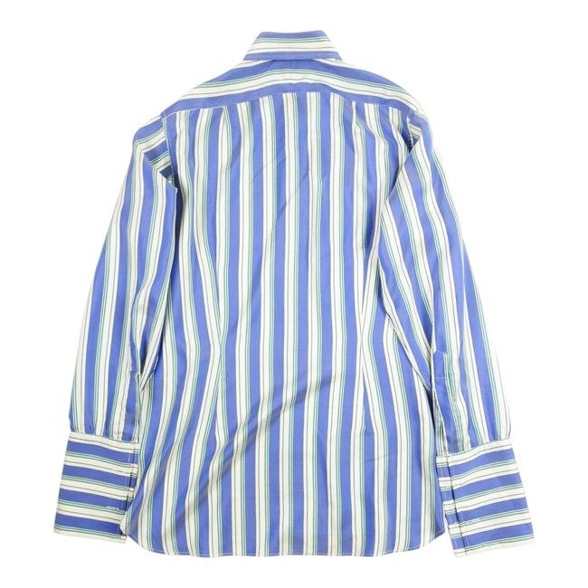 Turnbull & Asser Striped Silk Dress Shirt Size Unmarked
