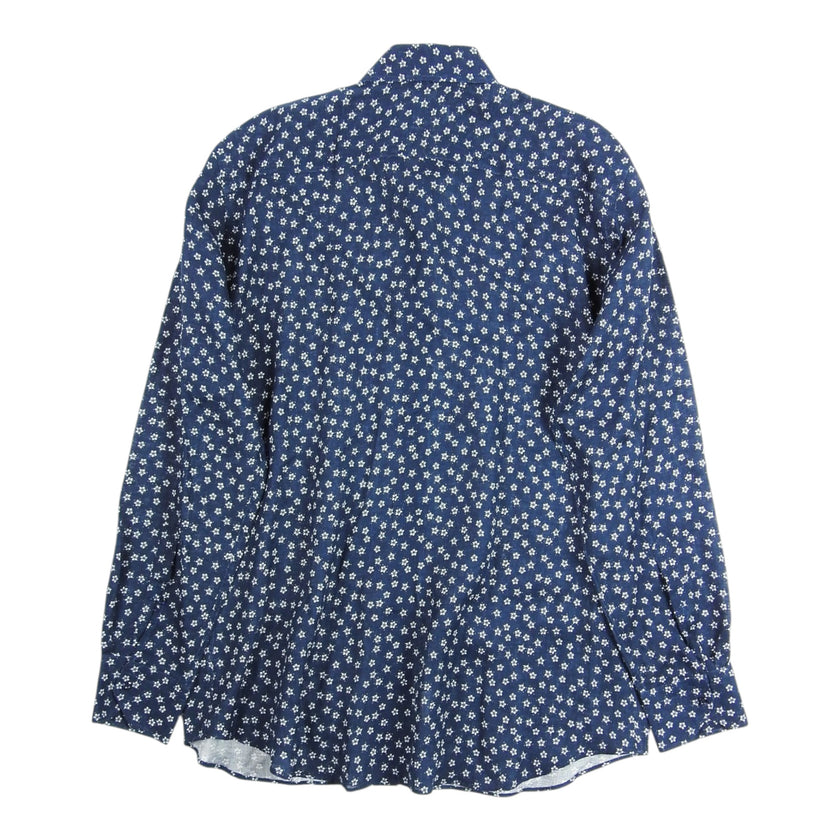 Maurizio Baldasarri Floral Linen Shirt Size XL
